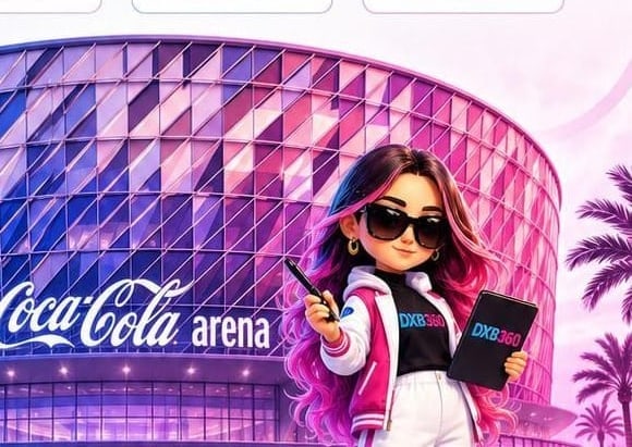 Lyra outside the Coca-Cola Arena