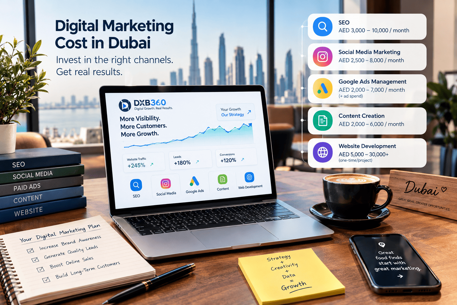 How Much Does Digital Marketing Cost in Dubai in 2026? — DXB 360 Marketing
